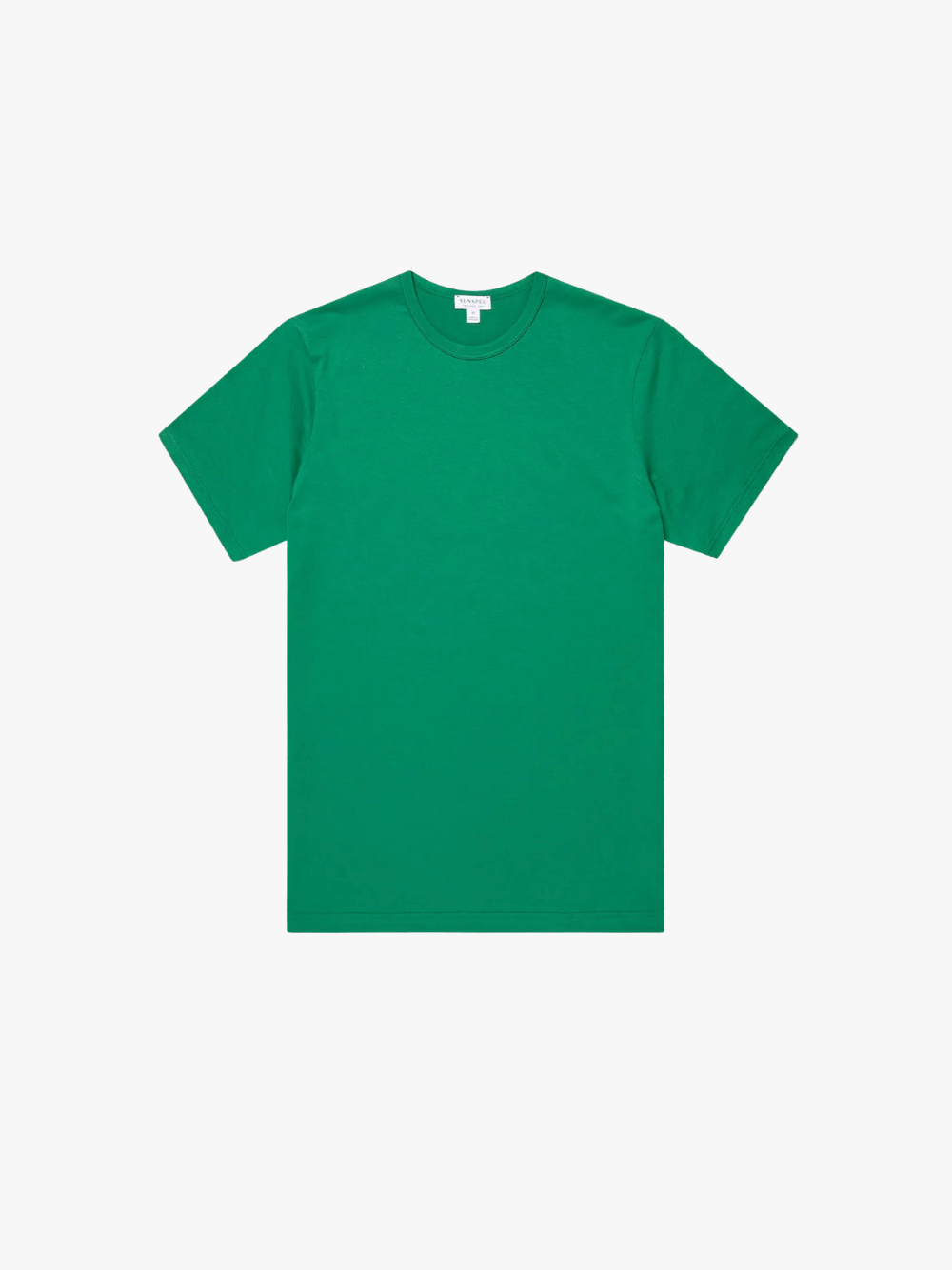 Sunspel Klassisches T-Shirt Hellgrün Herren