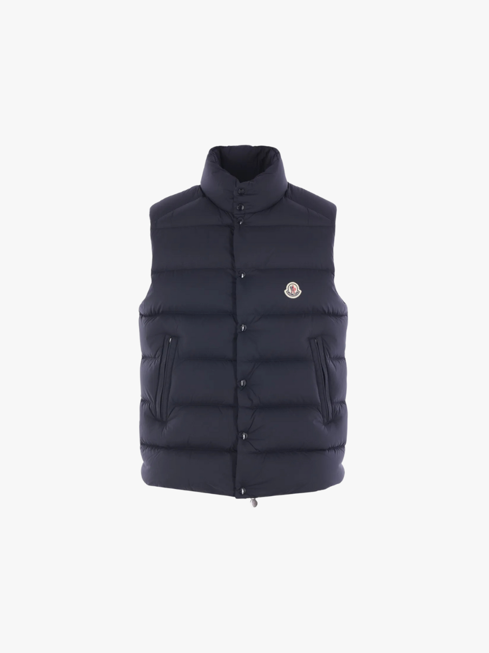 Moncler Steppweste mit Knopfverschluss Navy Herren