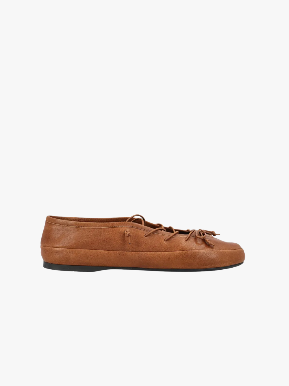 Miu Miu Schnürballerinas Braun Damen