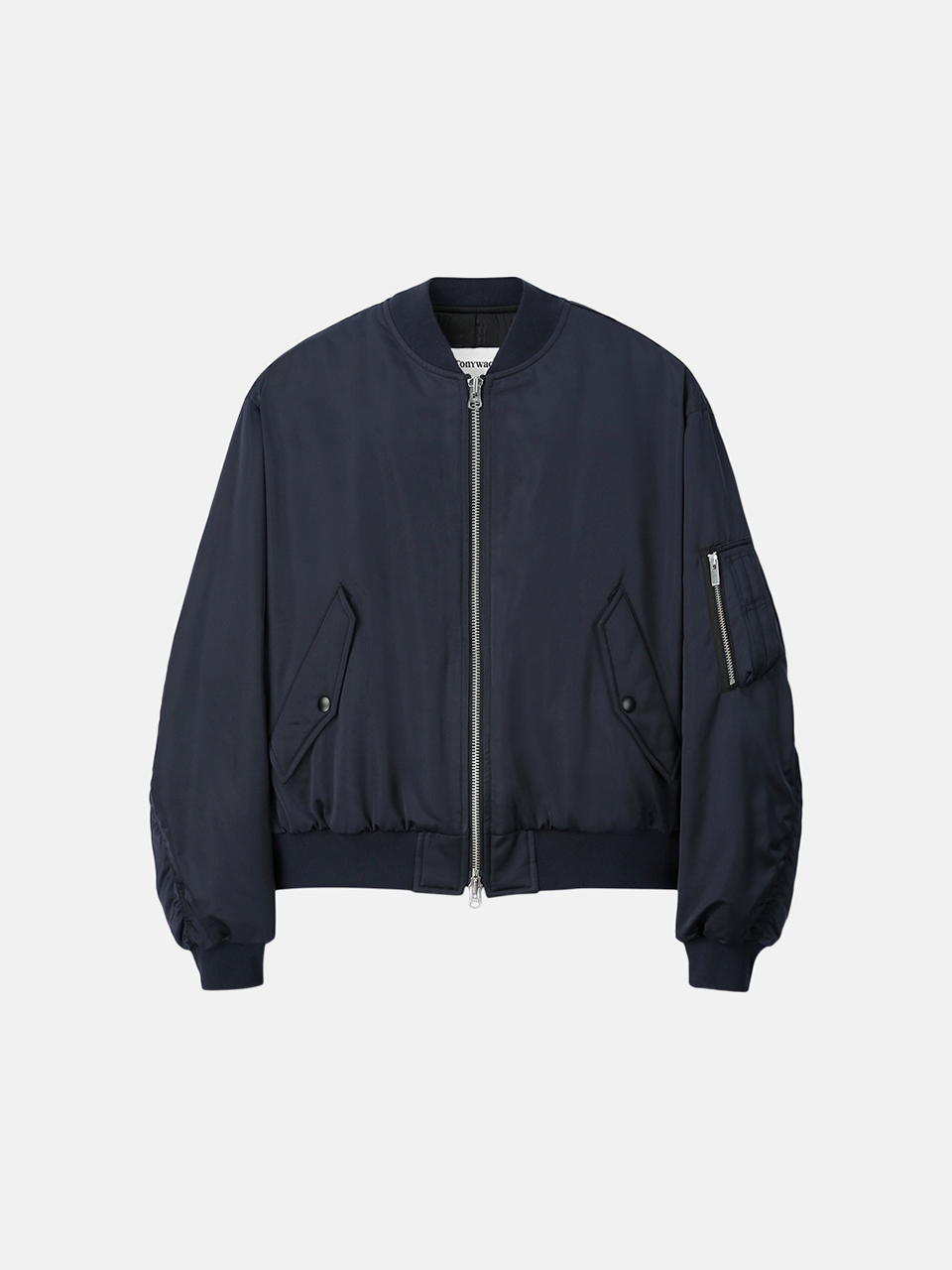 Tonywack Recycled Polyester Bomber Jacket Navy Herren