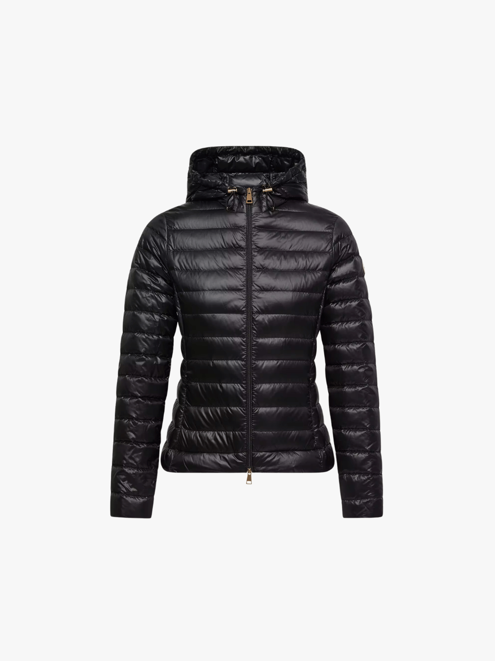 Moncler Igelhood Kurze Daunenjacke aus Longue Saison Schwarz Damen