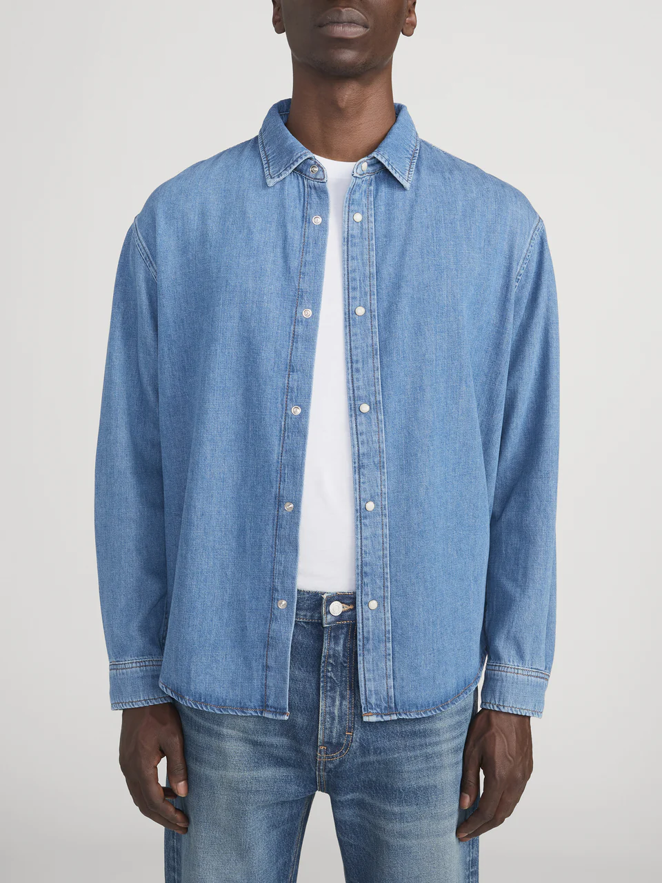 Frame L/S Classic Denimhemd Tidewash Herren