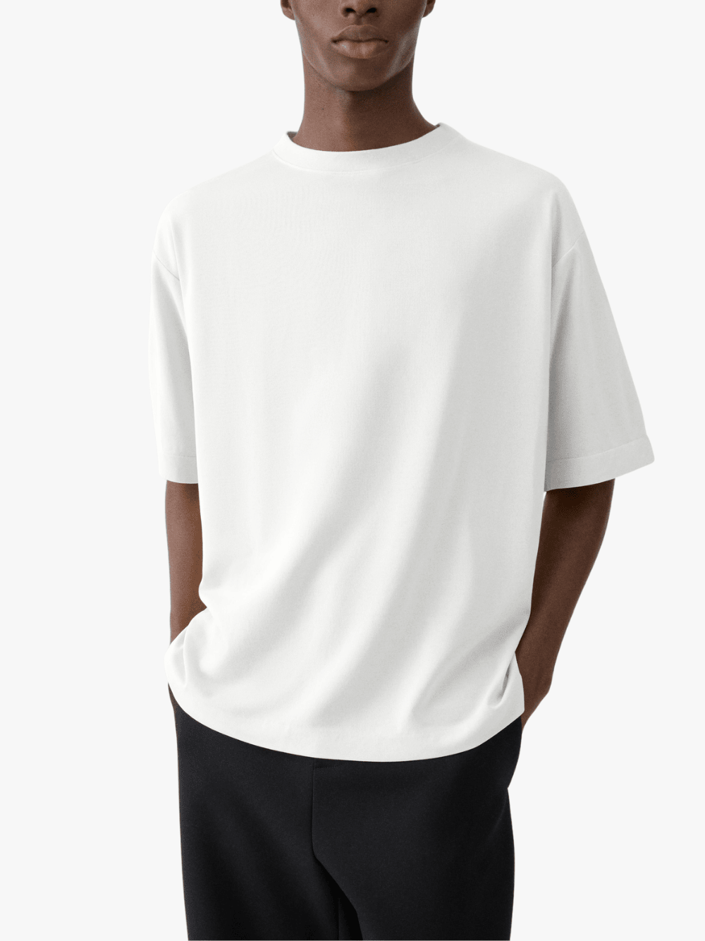 Jacquemus Das Rond Carré T‑Shirt mit kurzen Ärmeln Weiß Herren
