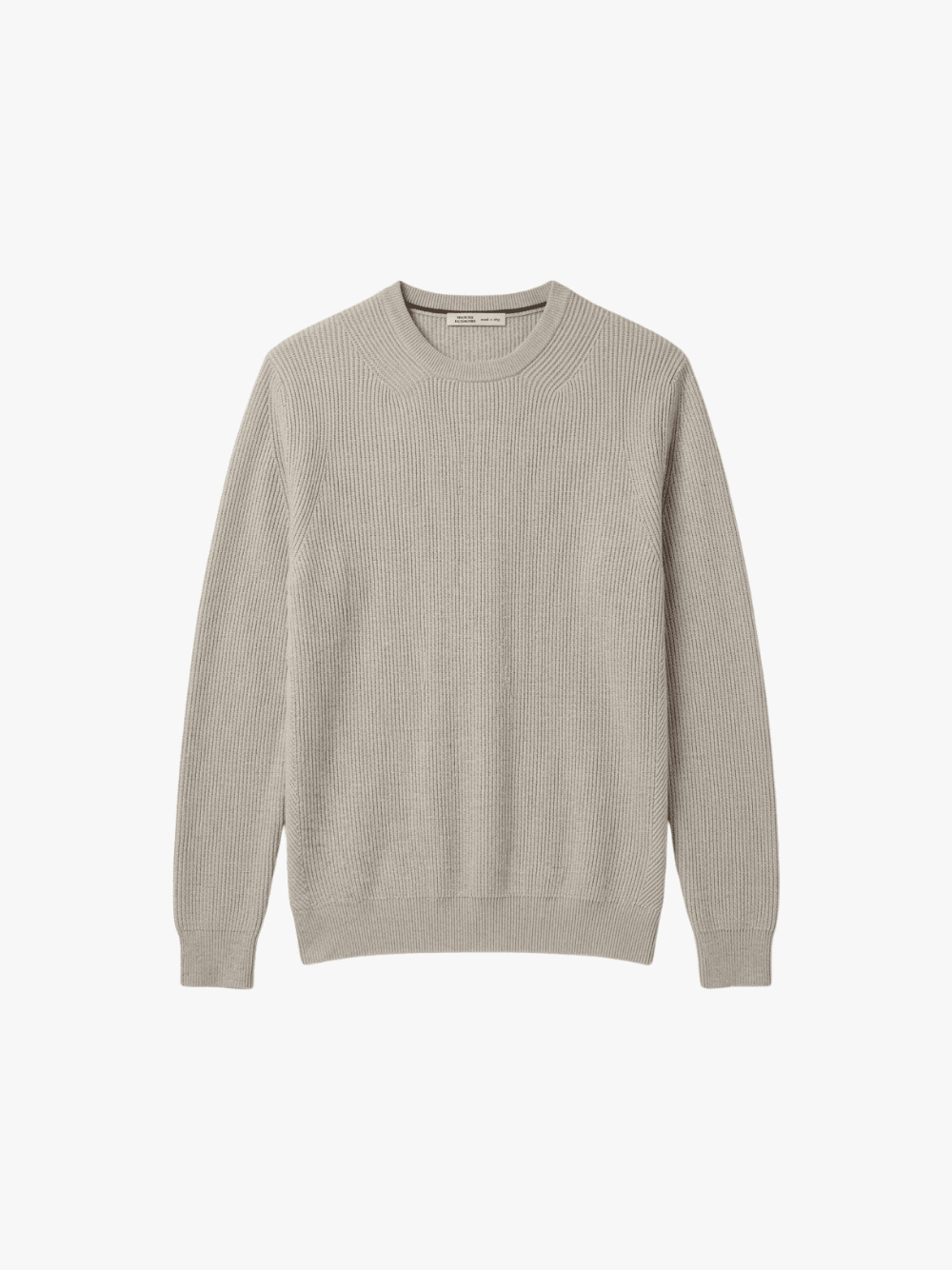 Maurizio Baldassari Chevron Crewneck Sweatshirt Beige Herren