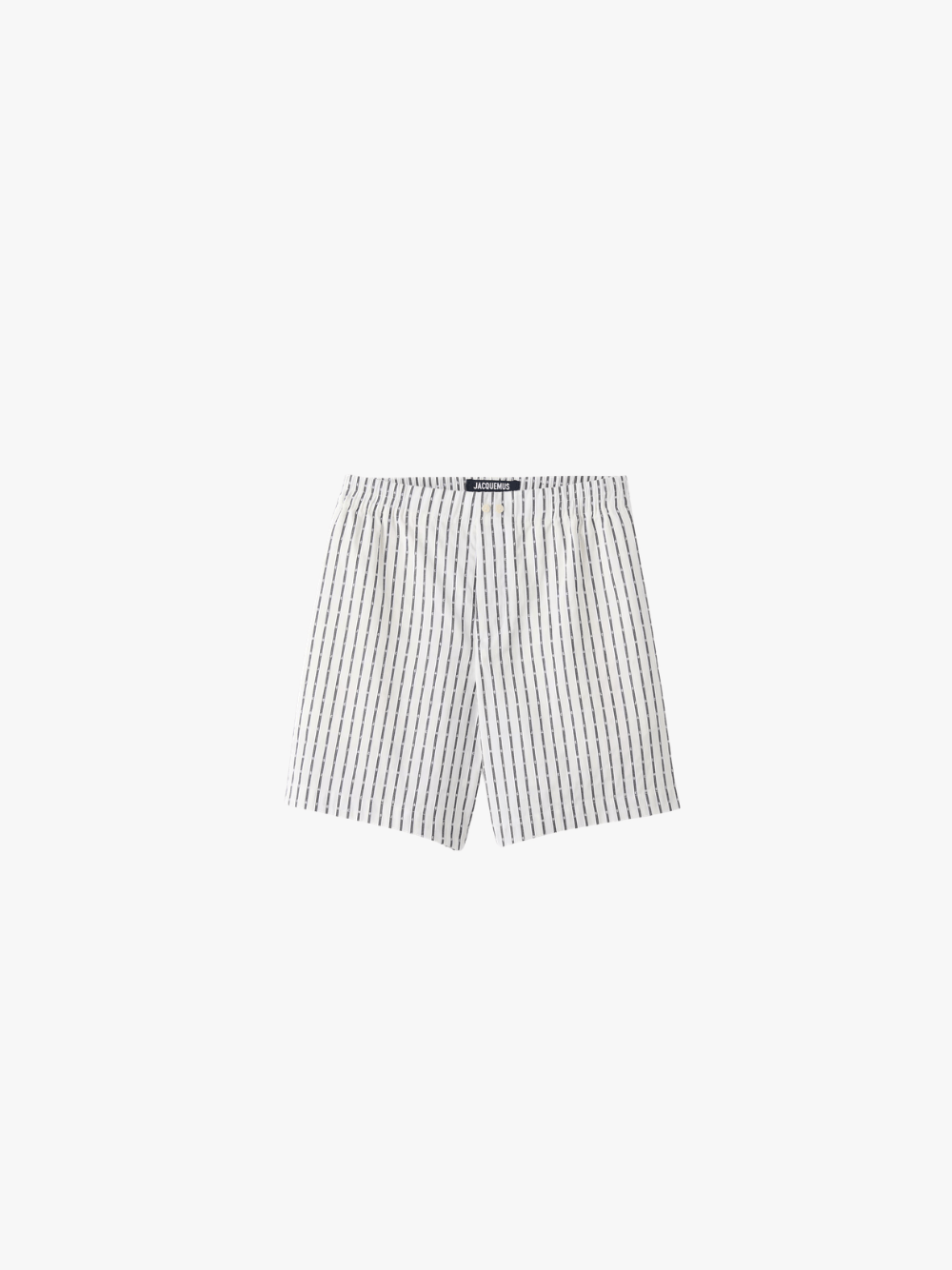 Jacquemus Die Caleçon Jacquard Logo Stripe Shorts Light Blue Men's