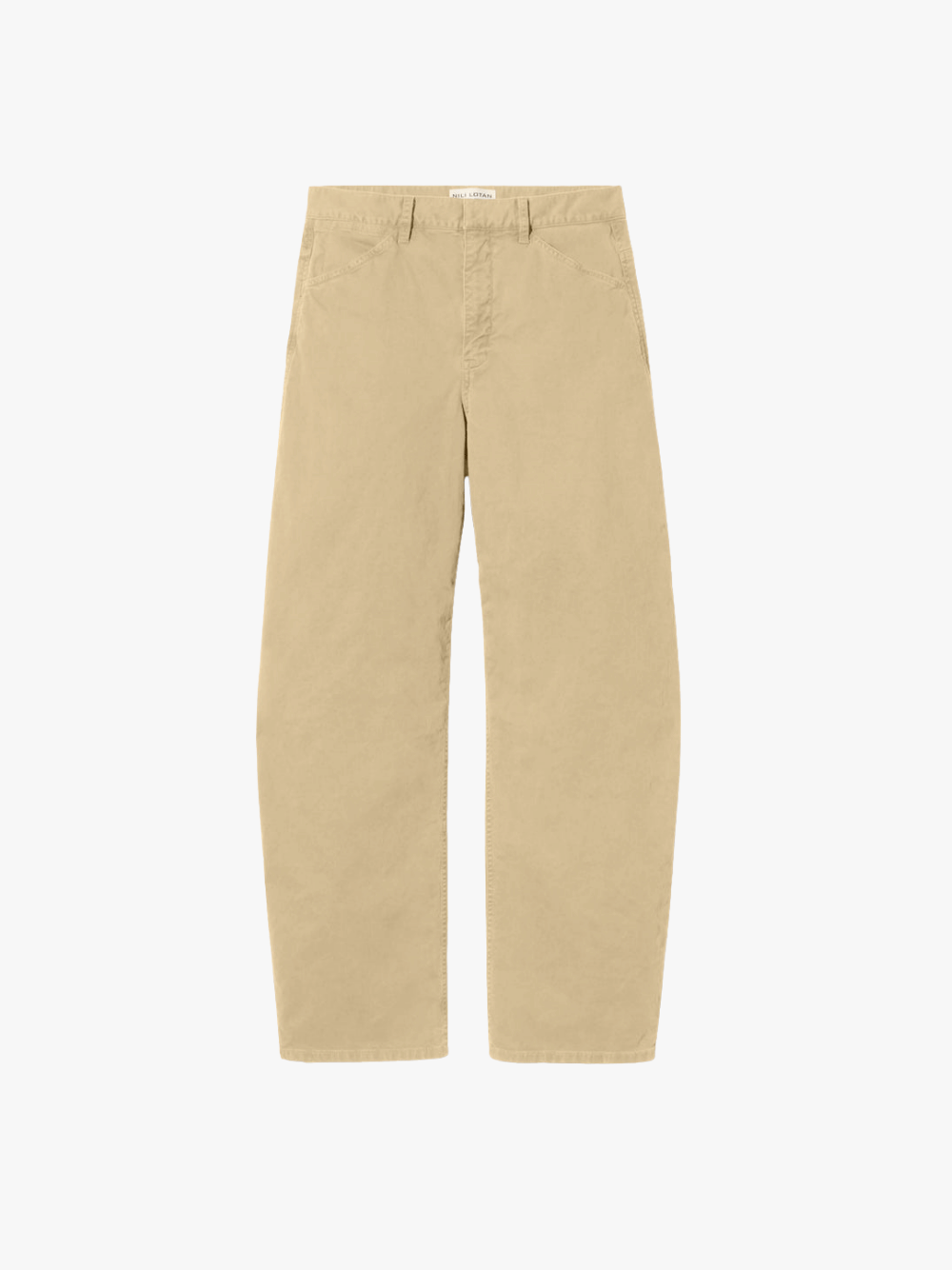 Nili Lotan Tribeca Cotton Pant in Biege Damen