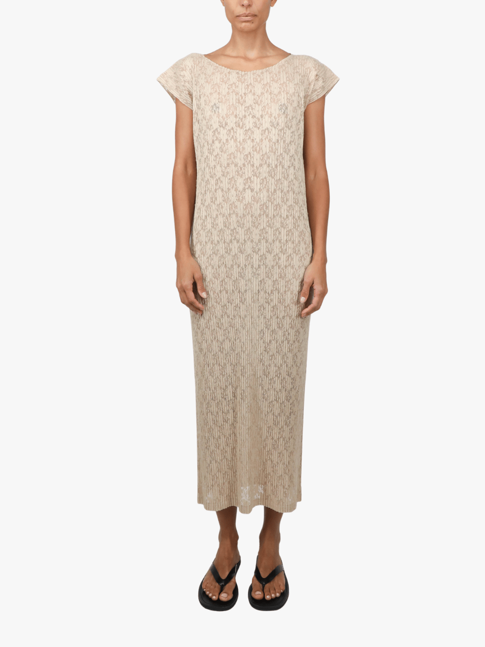 THE ROW Koria Kleid in Creme Damen
