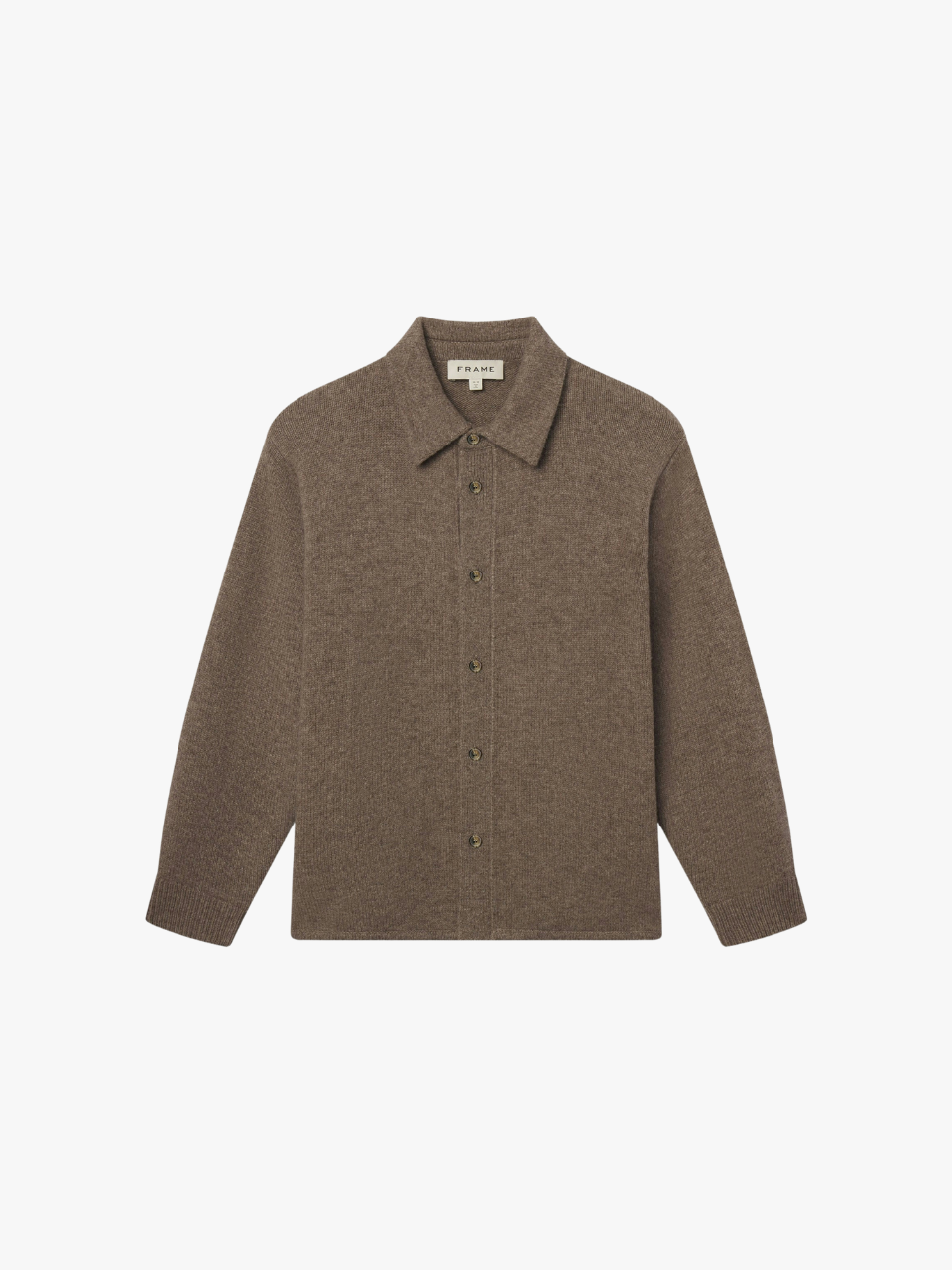 Frame  Long-sleeved shirt jumper in dark grey for men
