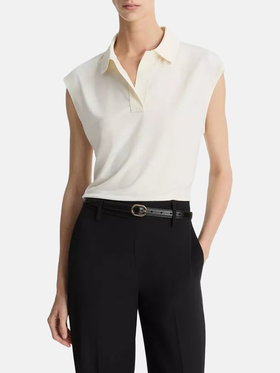 Vince Polo Shirt White Women Vince Polo Shirt White Women