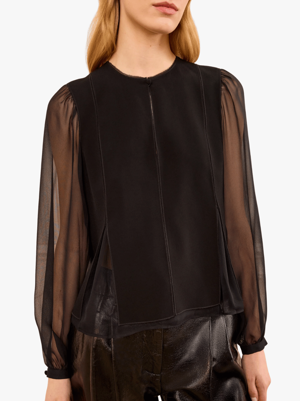 Ulla Johnson Lucette Bluse Schwarz Damen