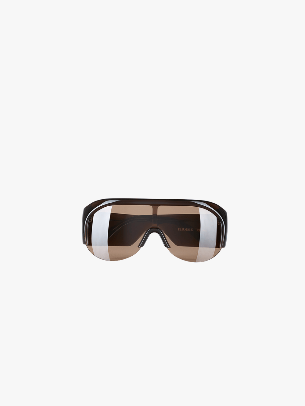 Phoebe Philo Half Bombe Sunglasses Brown Women's