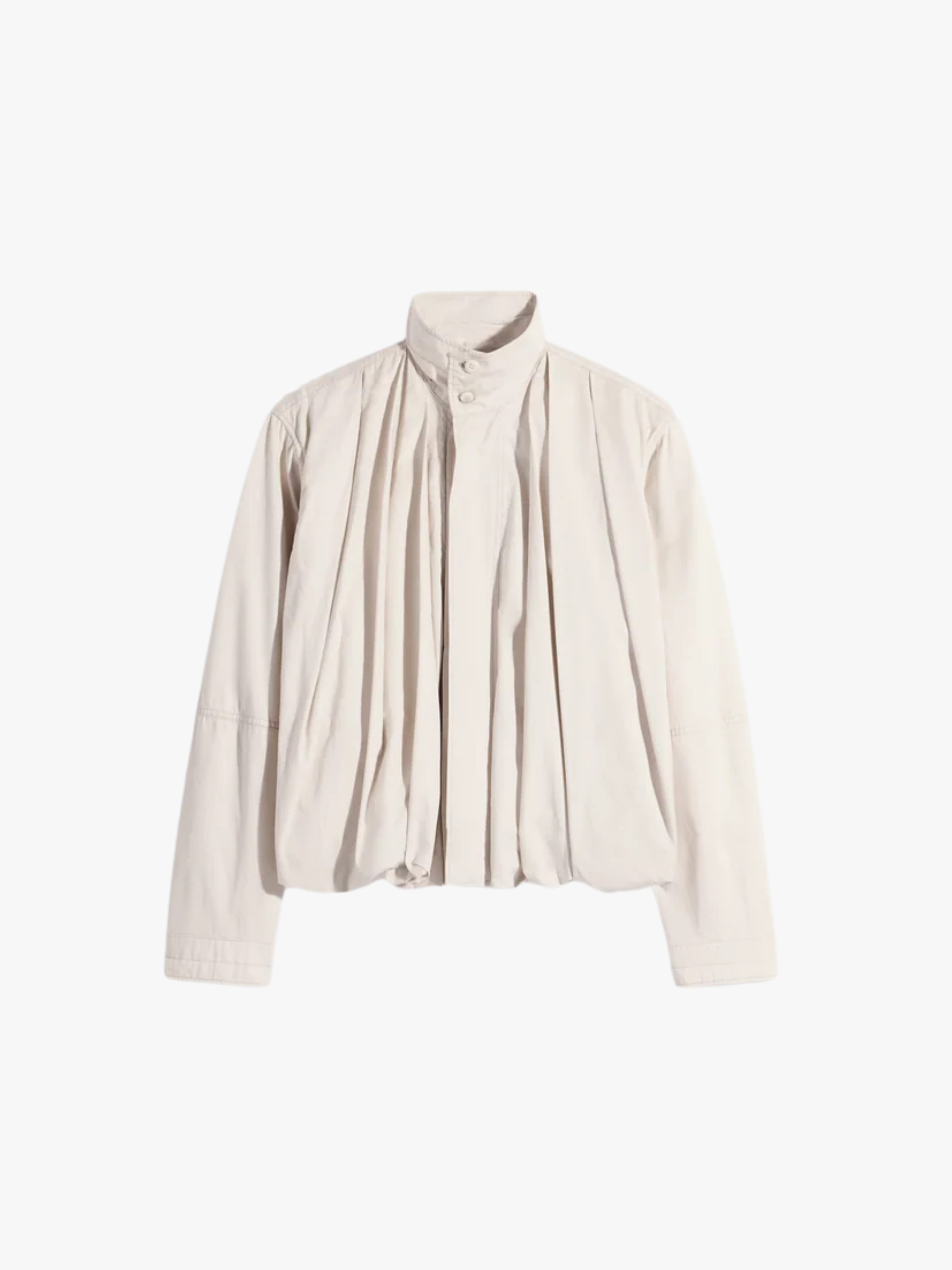LEMAIRE Soft Pleated Blouson Jasmine Beige Women
