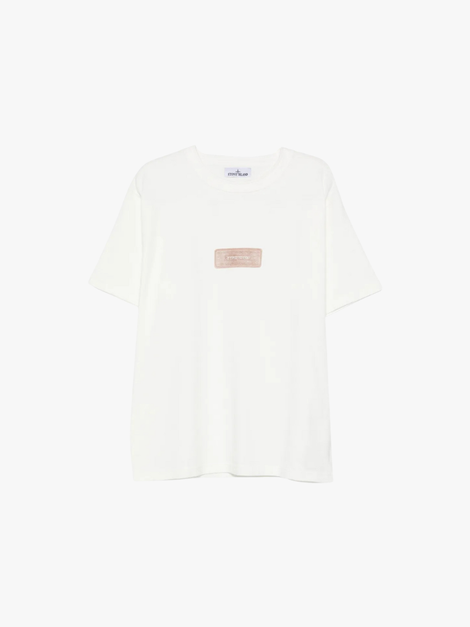 Stone Island T-Shirt mit Logo-Print Weiß Herren