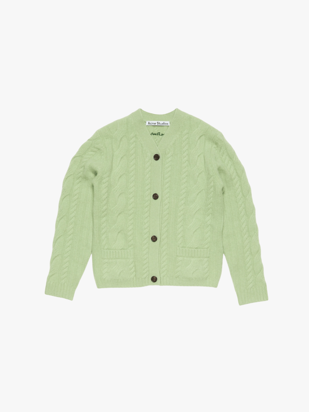 Acne Studios Cashmere Cardigan Sage Green Women