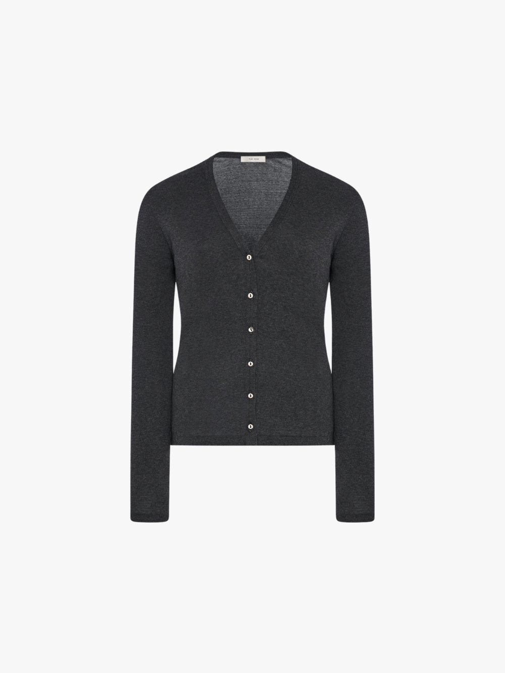 The Row Cresp Top Dunkelgrau Damen Strickjacke