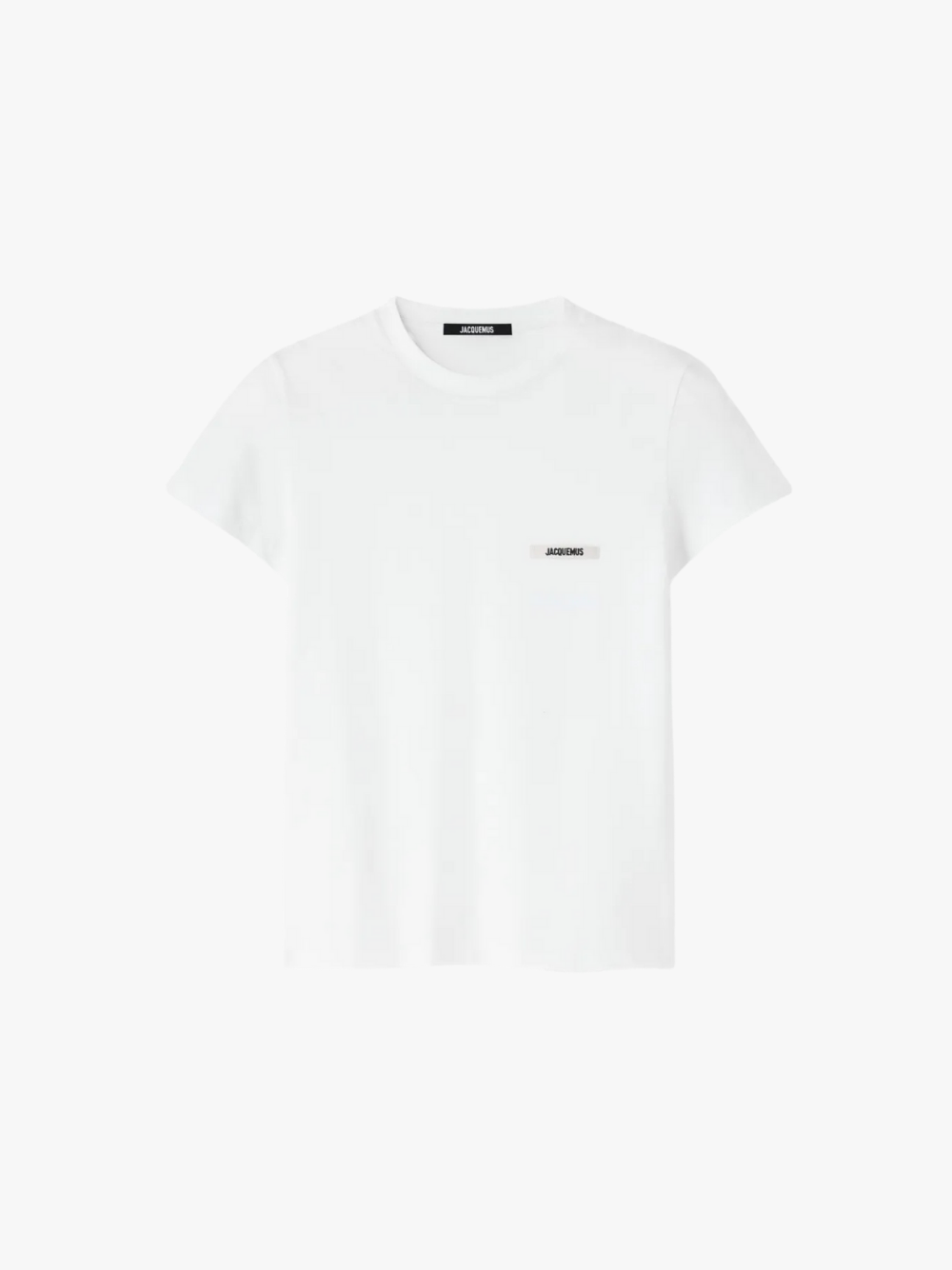 Jacquemus T-Shirt mit Logo-Patch Weiß Damen