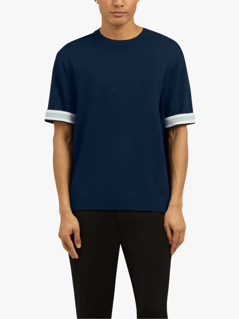 CHÉ Studios Baller Knitted T-Shirt Navy Men's