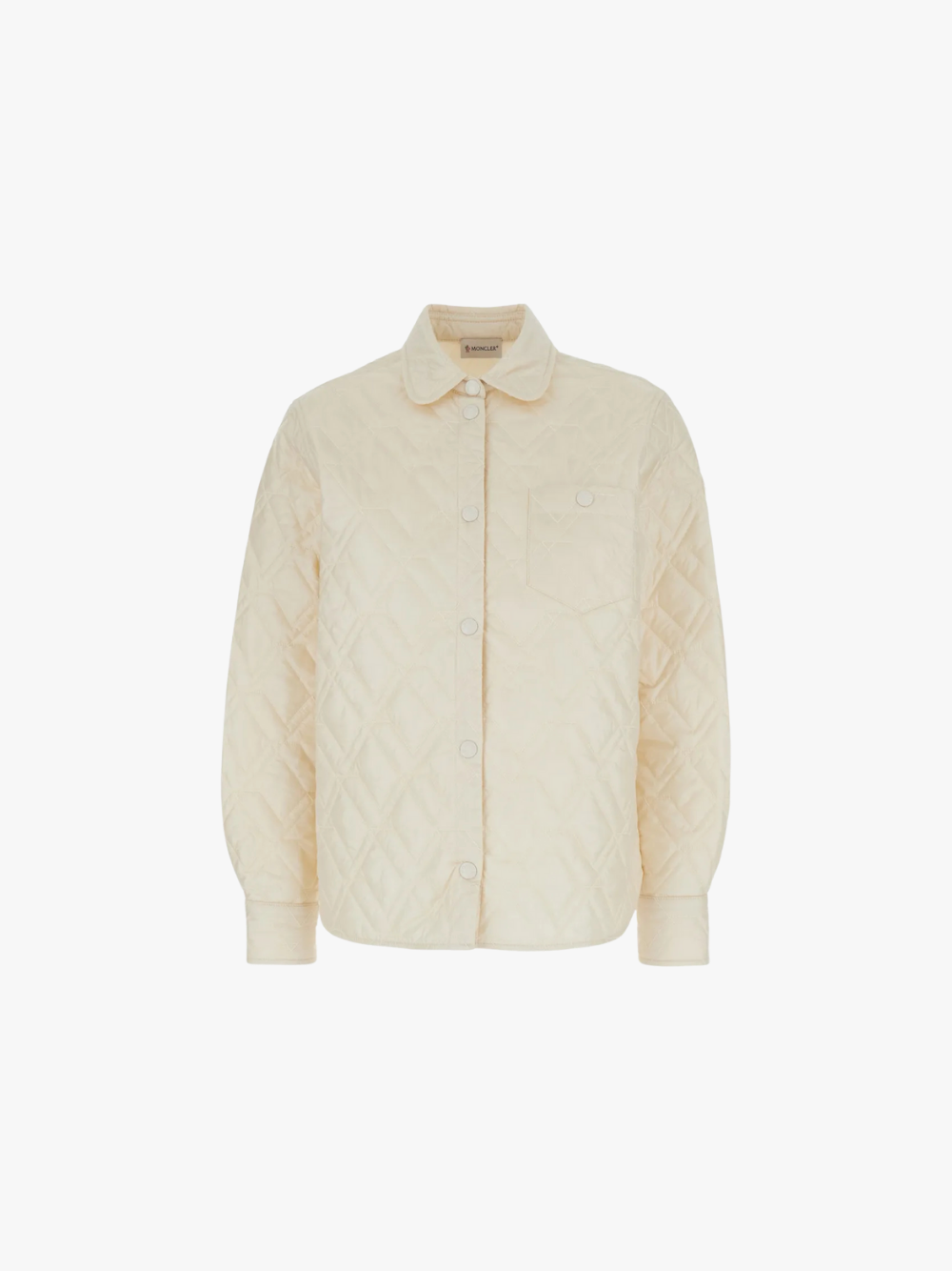 Moncler Shirt Jacket with Chest Pockets White Women