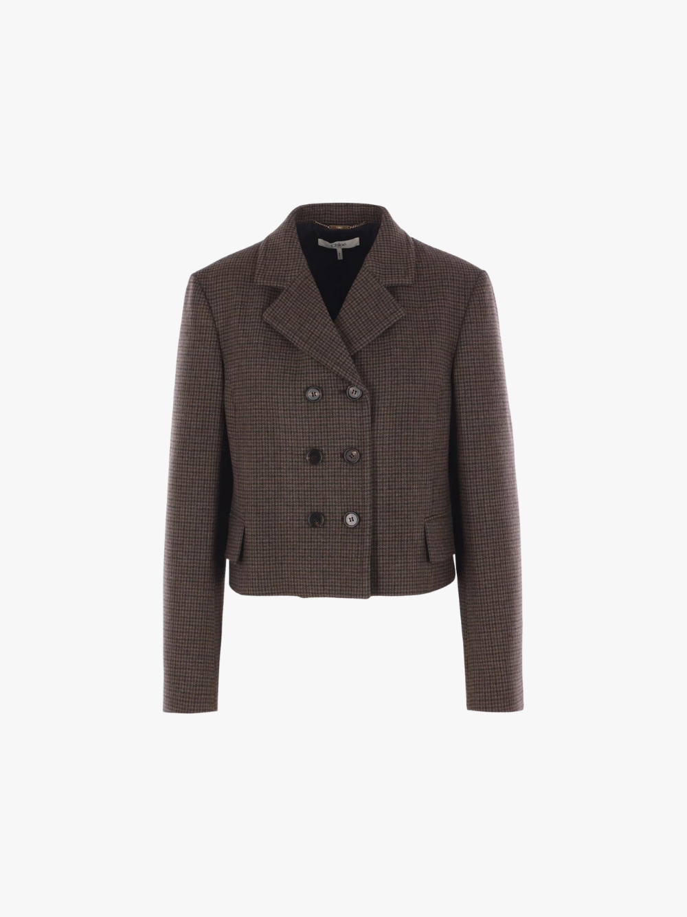 Chloé Double-Breasted Jacket Brown Women