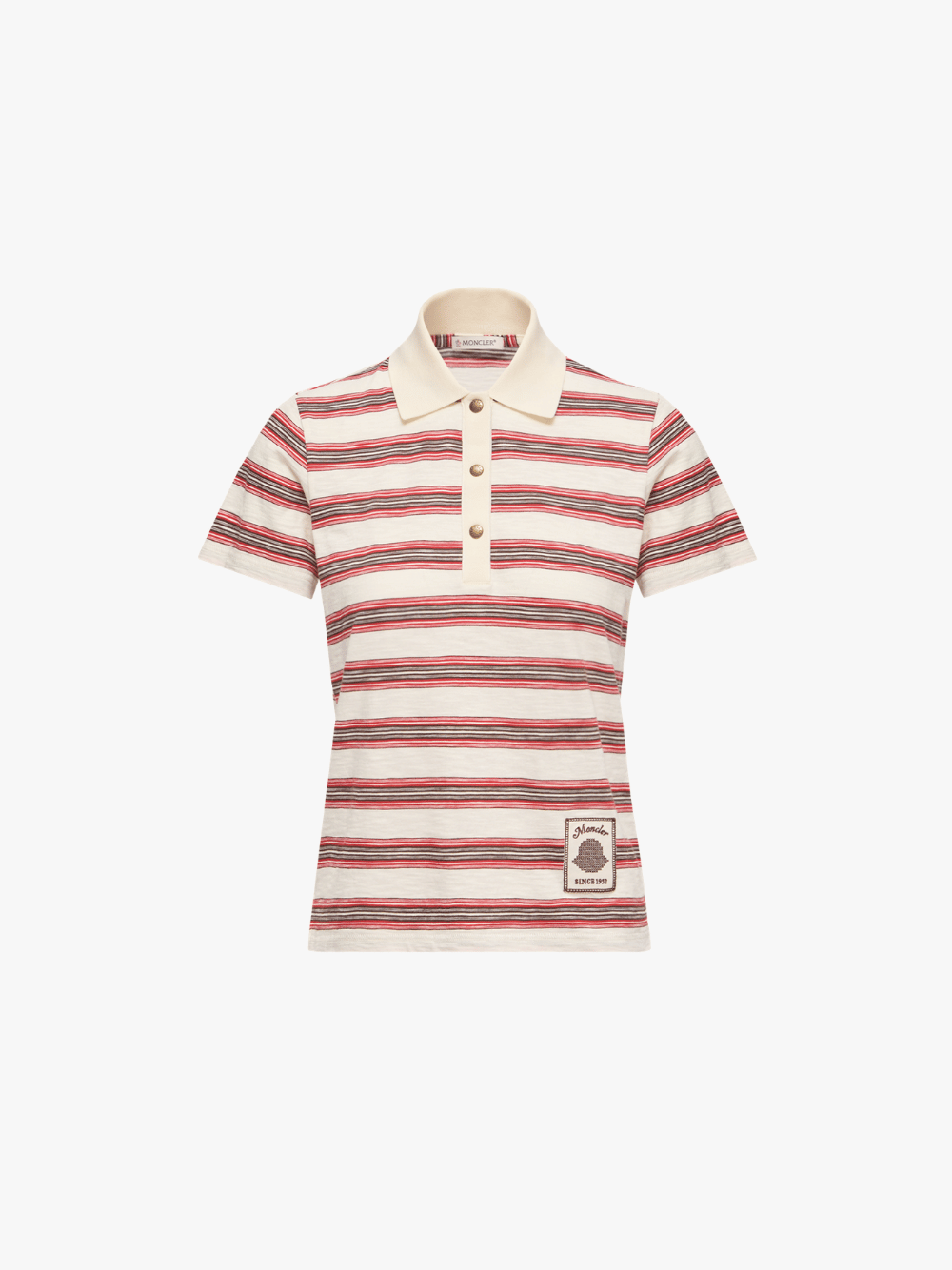Moncler Polo-Shirt Natur Damen