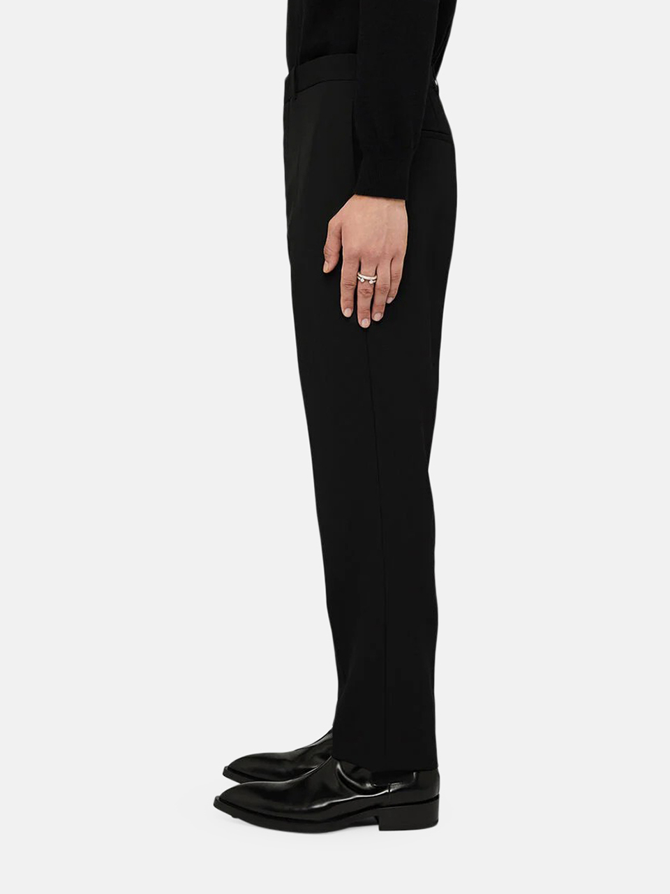 Jil Sander Lightweight Wool Gabardine Trousers Black Men