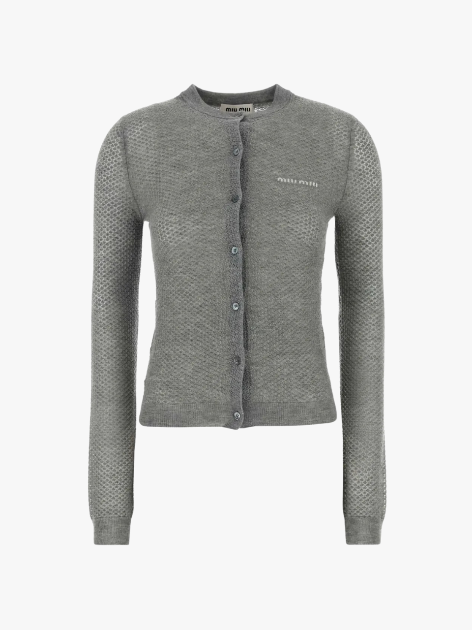 Miu Miu Cardigan aus Kaschmir Grau Damen