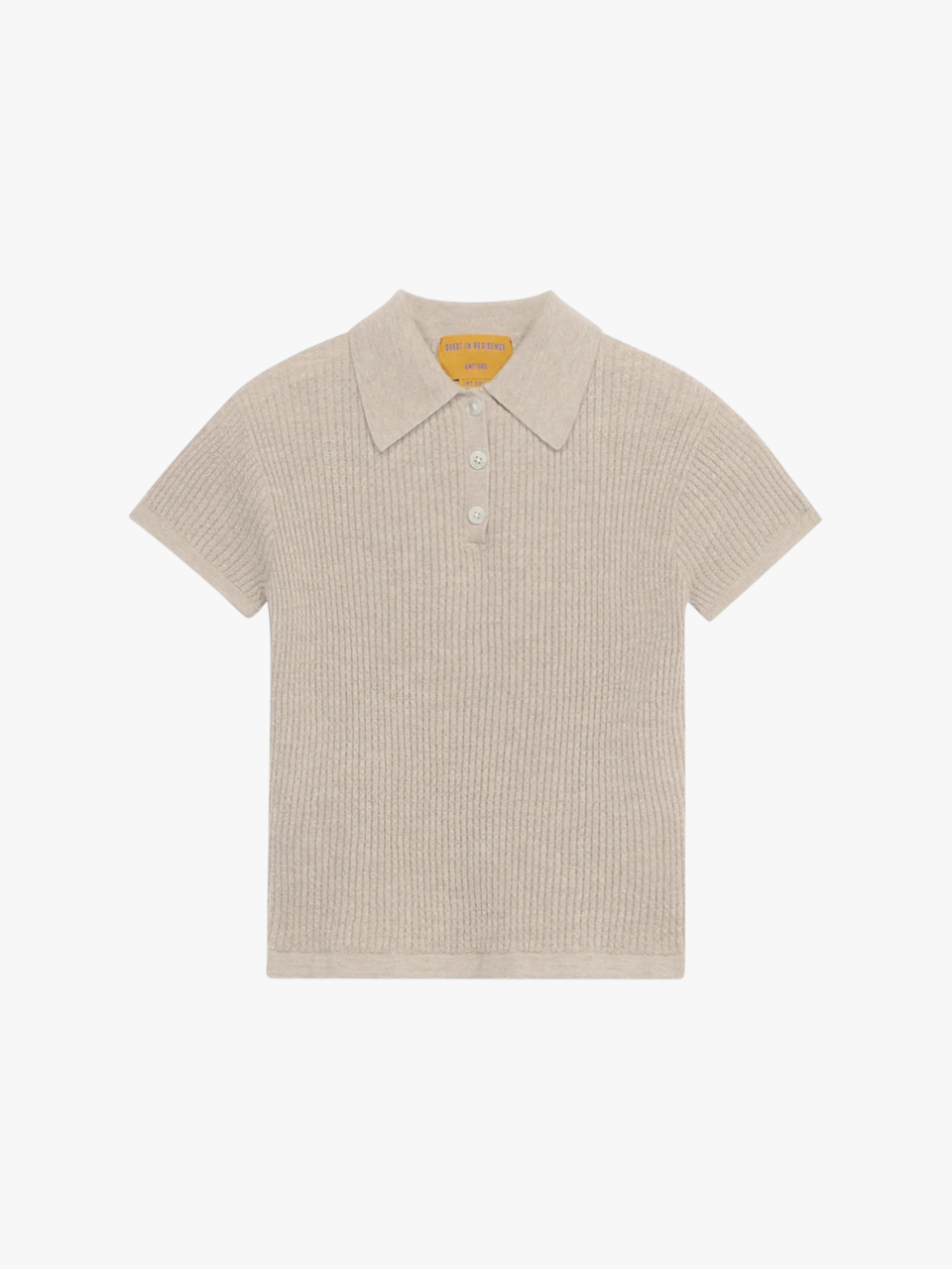 Guest in Residence SHRUNKEN POLO Taupe Damen