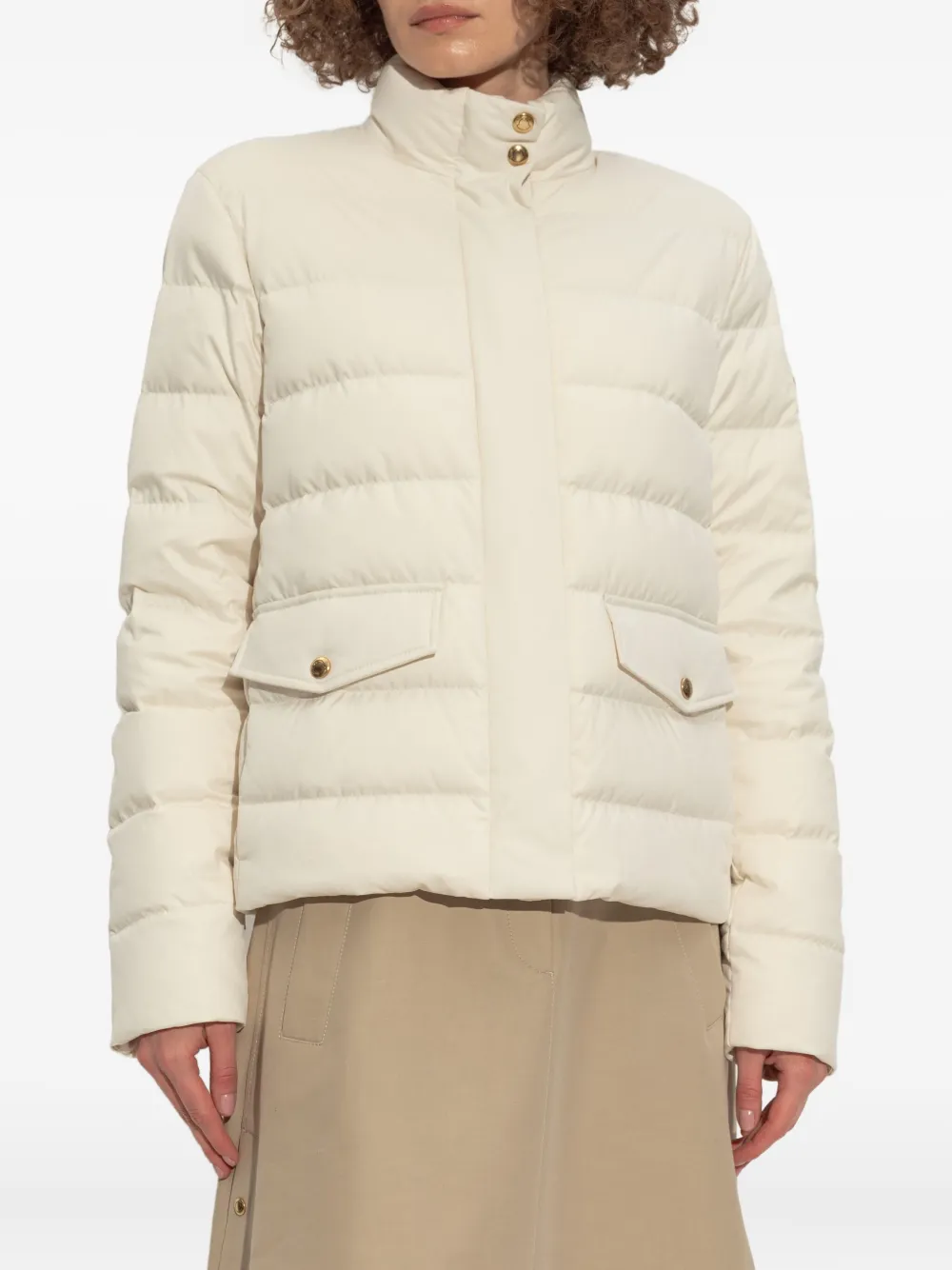 Moncler Bessettes short down jacket white women