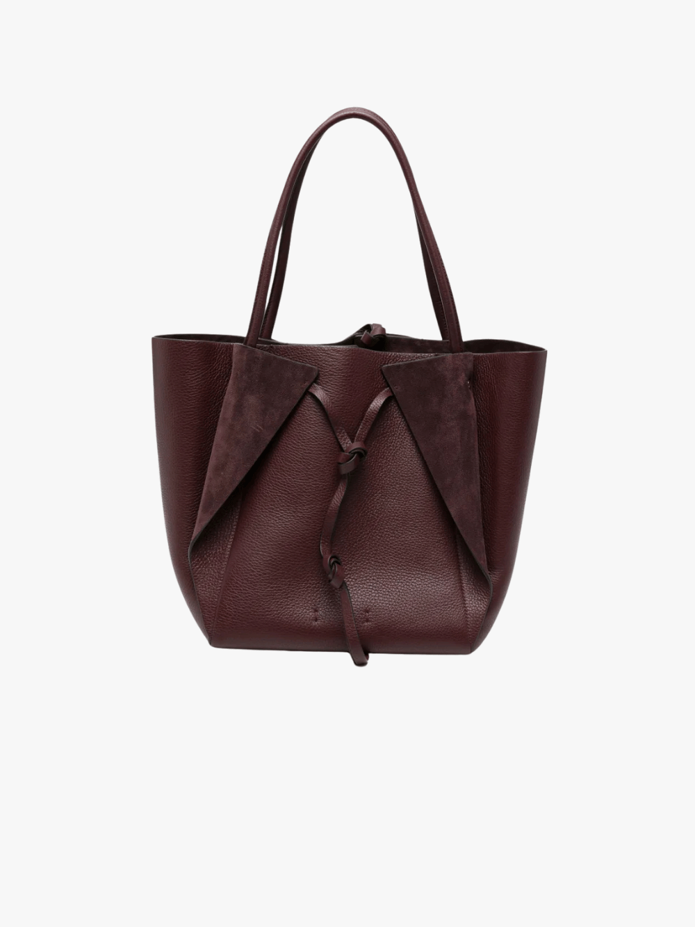 Gabriela Hearst Marija Tote Bag Bordeaux Textured Leather Damen