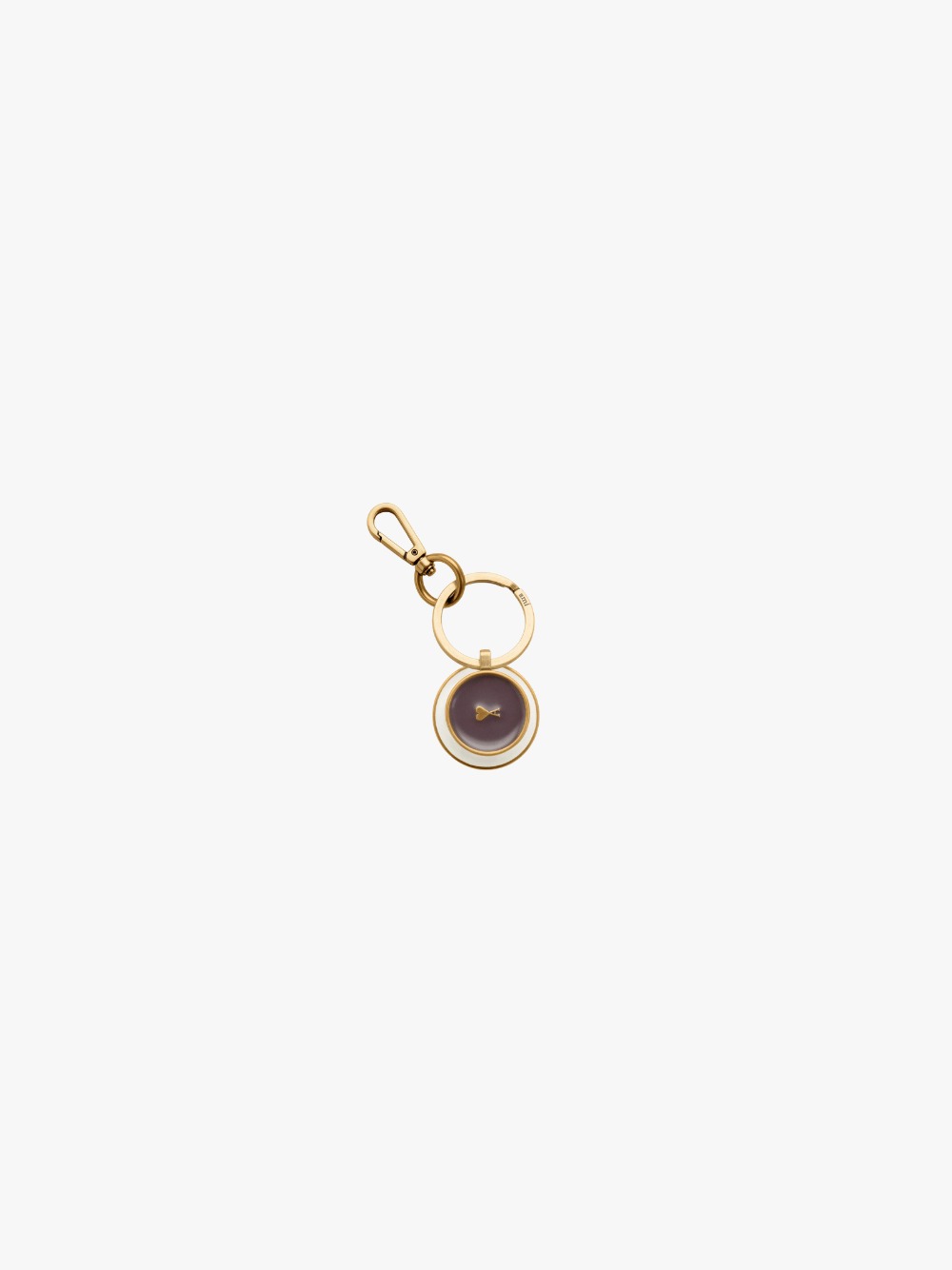 Ami Paris Coffee Cup Keychain Ecru/Brown