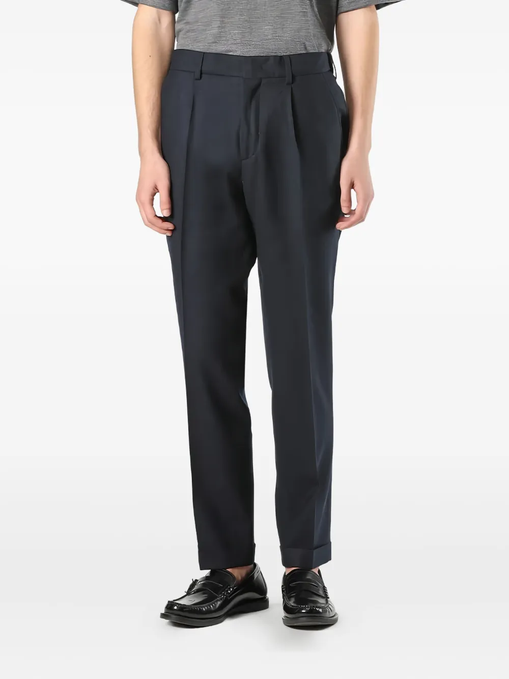 Cellar Door Hose mit Falten Navy Herren