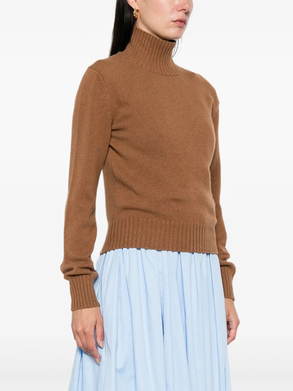 AMI Paris Pullover mit Rollkragen Schwarz Damen