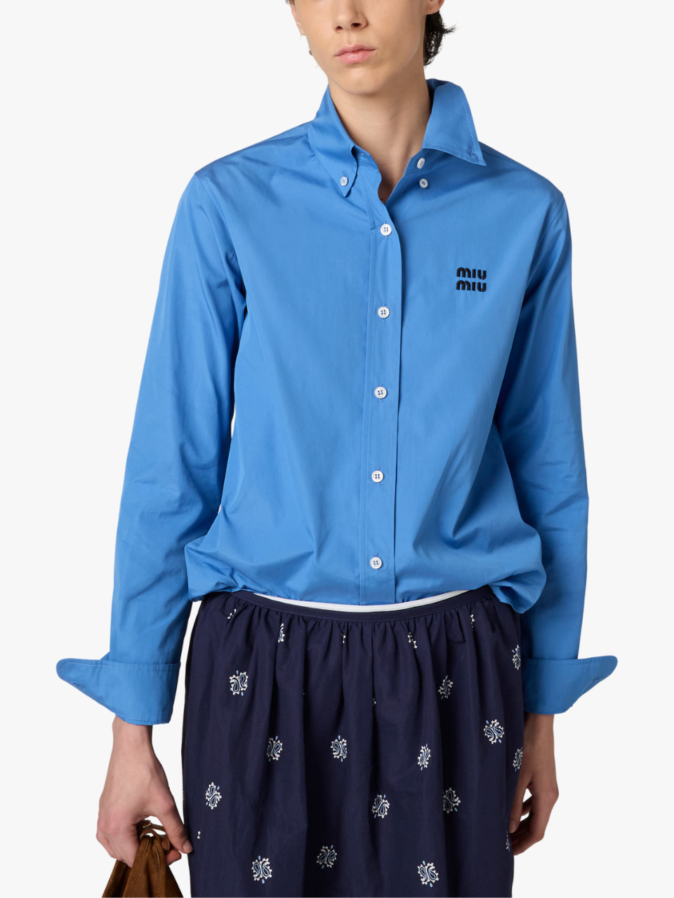 Miu Miu poplin shirt blue women