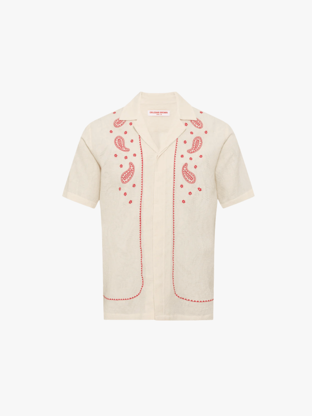 Orlebar Brown Maitan Embroidery Beige Herren