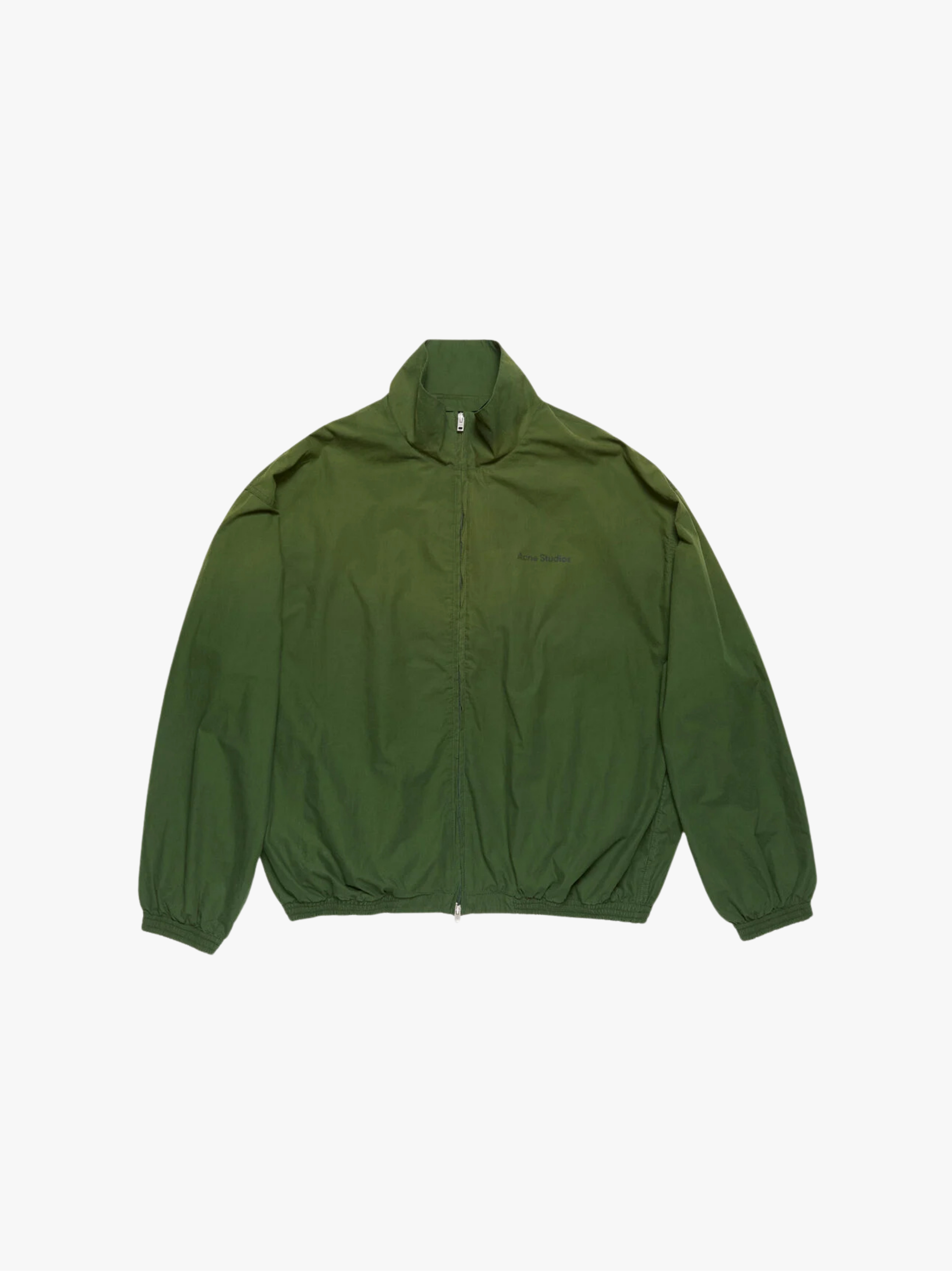 Acne Studios Logo Zipper Jacket Forest Green Herren