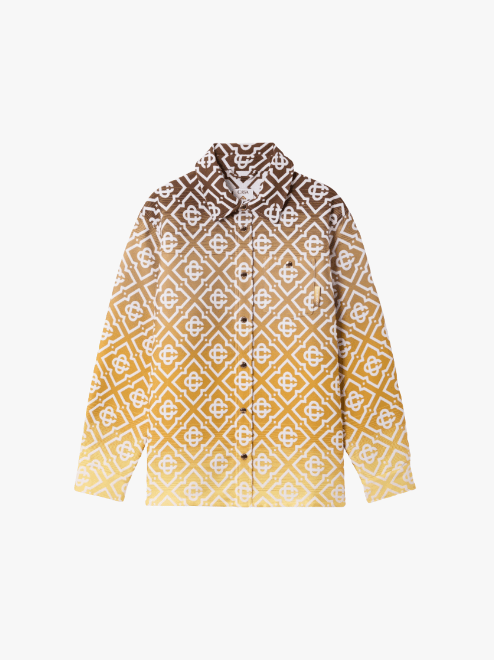 Casablanca Beige Gradient Monogram Shacket Beige Herren