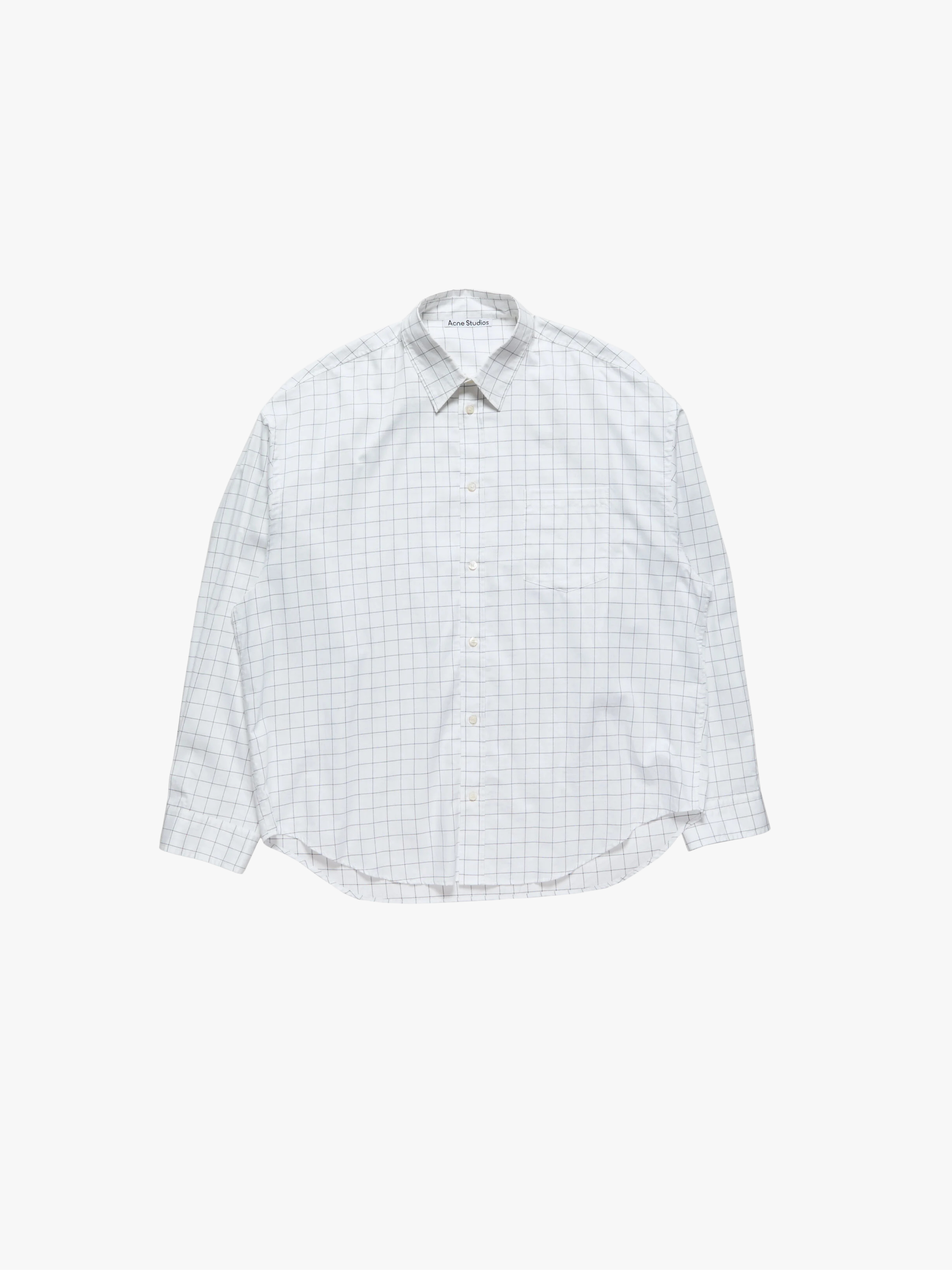 Acne Studios Check Button‑Up Shirt Weiß Herren