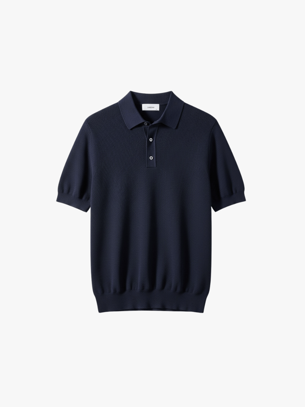 Lardini Strickpolo aus Baumwolle Navy Herren