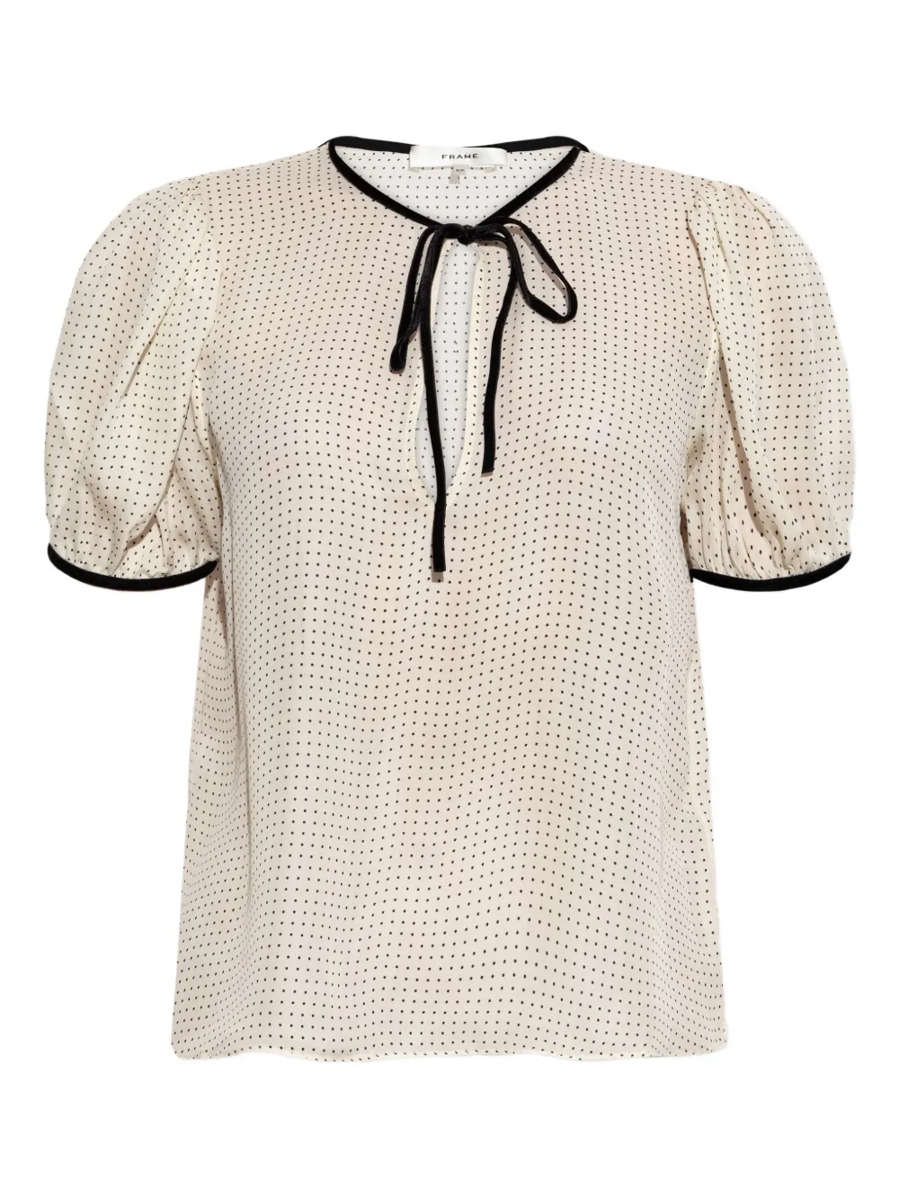 FRAME Bluse mit Polka Dots Neutral Damen