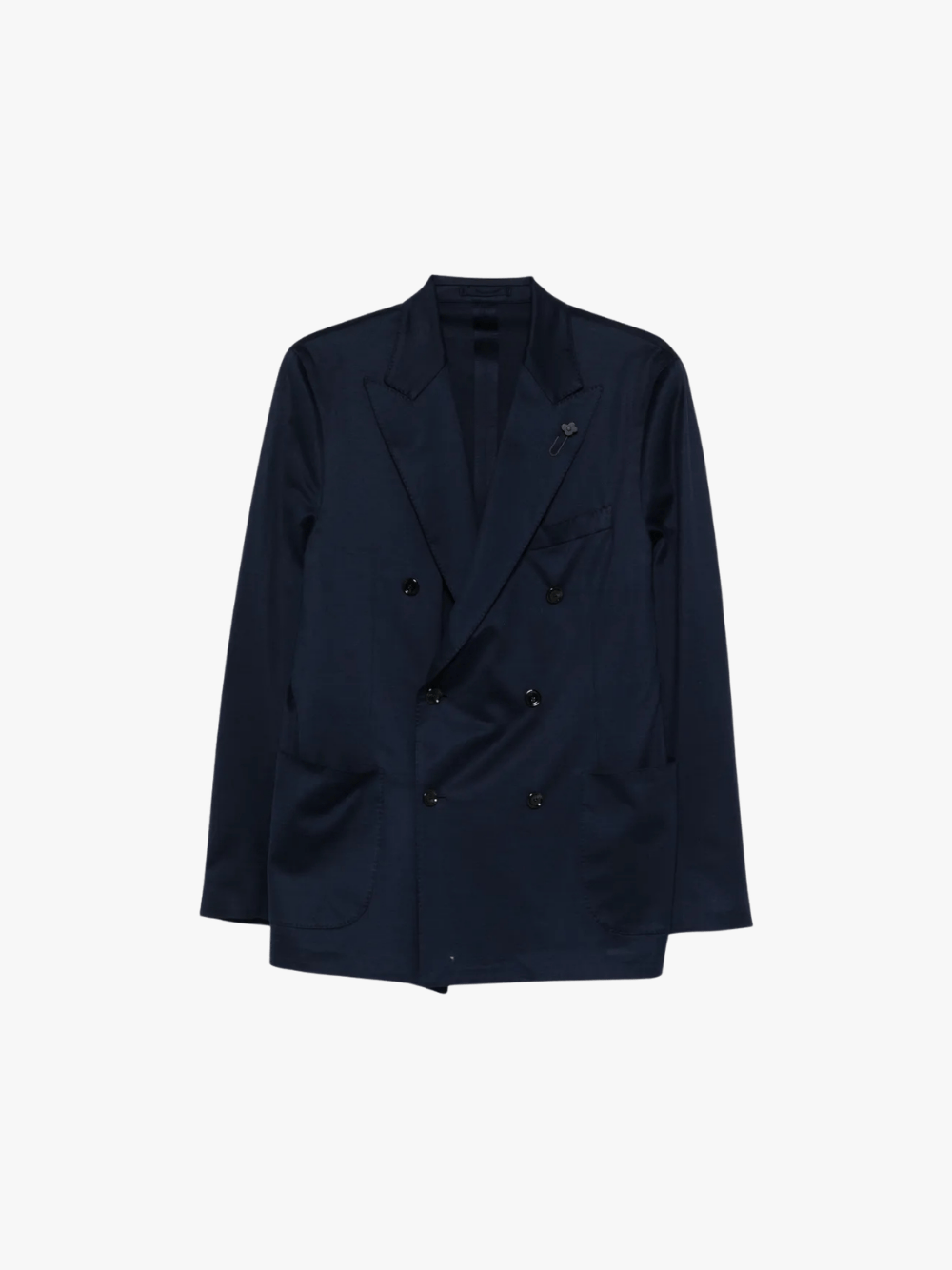 Lardini Double-Breasted Jacket Navy Men