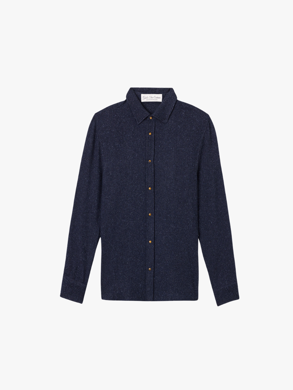 God’s True Cashmere Midnight Twill Donegal Shirt for Men