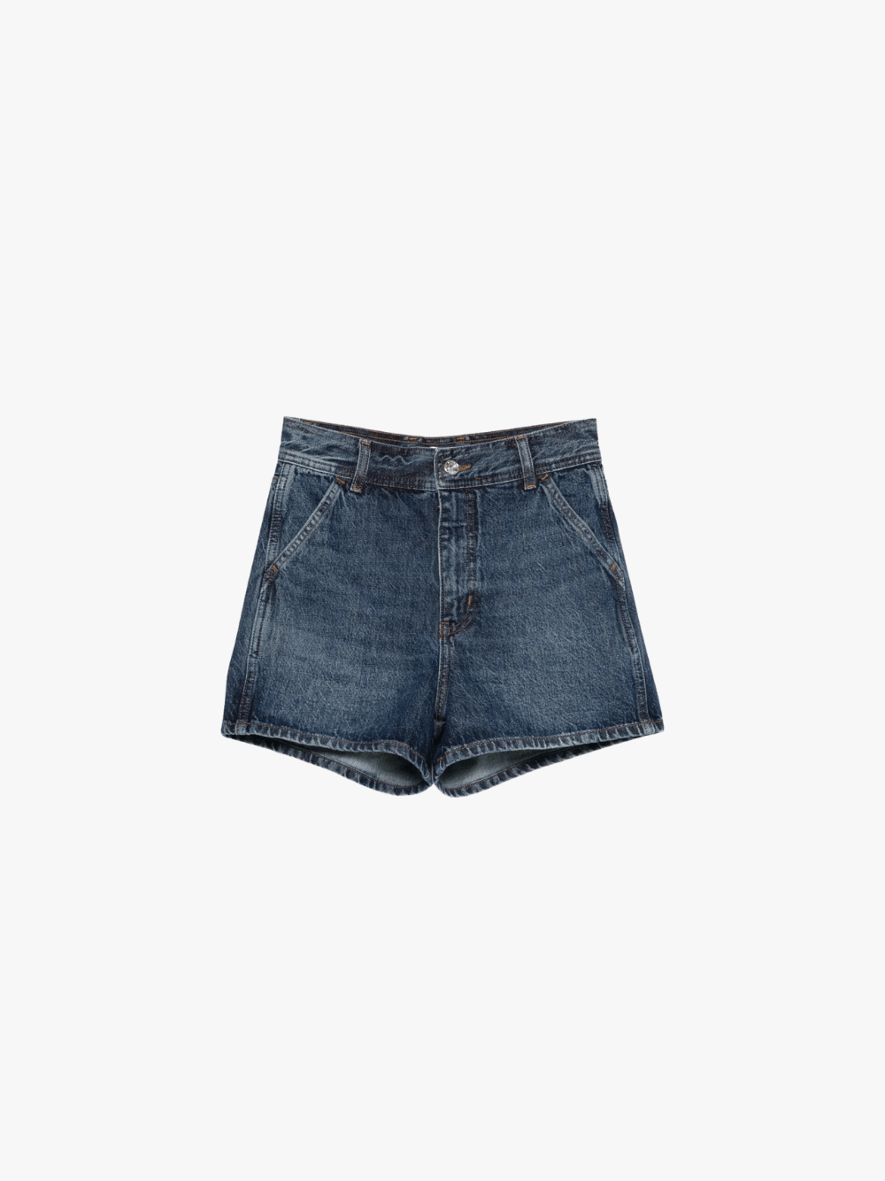 FRAME The Dockside Denim Shorts Blau Damen