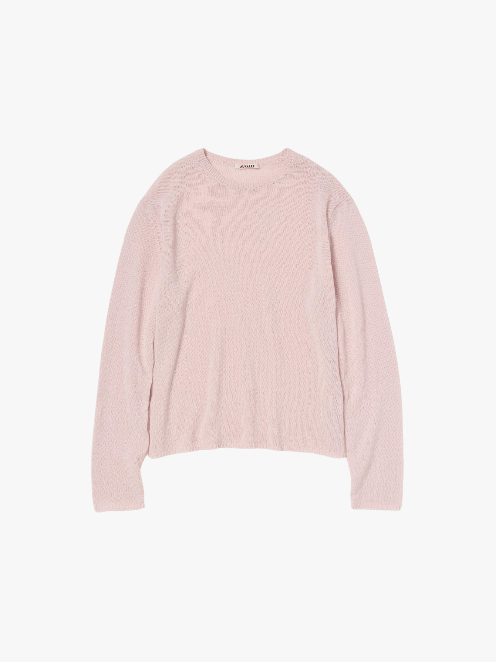 Auralee Summer Cashmere Knit Pullover Rosa Herren