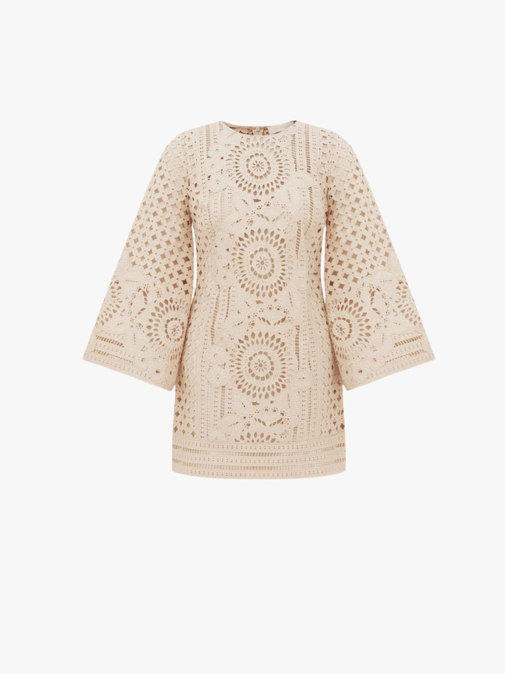 Zimmermann Indra Embroidered cream Damen Minikleid