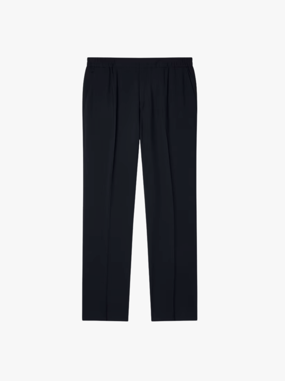 Paul Smith Two-Ply Hopsack Wool Trousers with Elasticated Waist Navy Men's