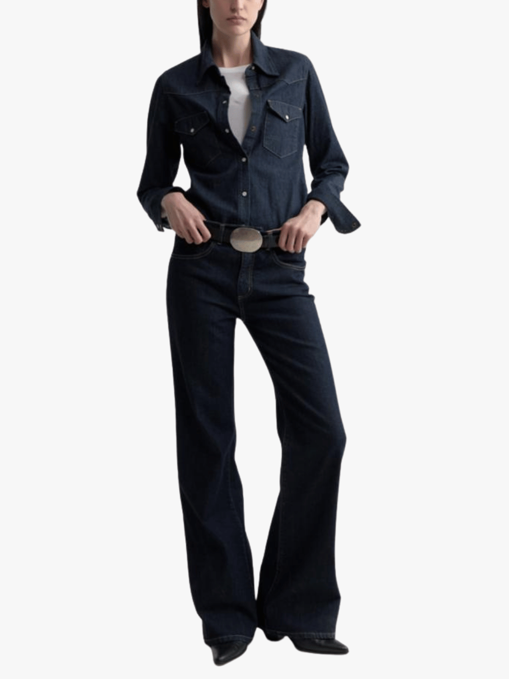 Nili Lotan Celia Jeans Dark Blue Women's