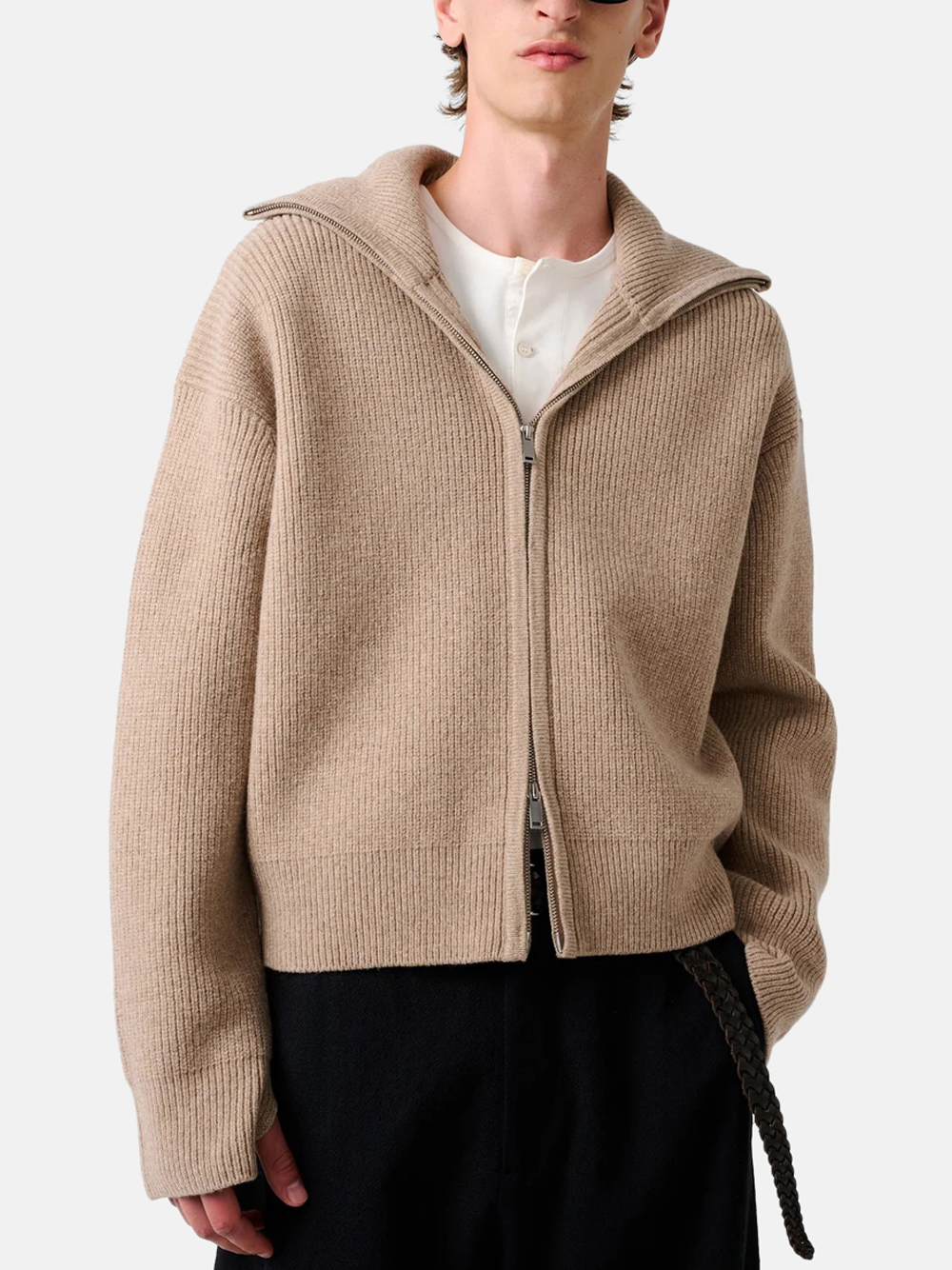 Studio Nicholson Sandos Strickjacke Beige Herren