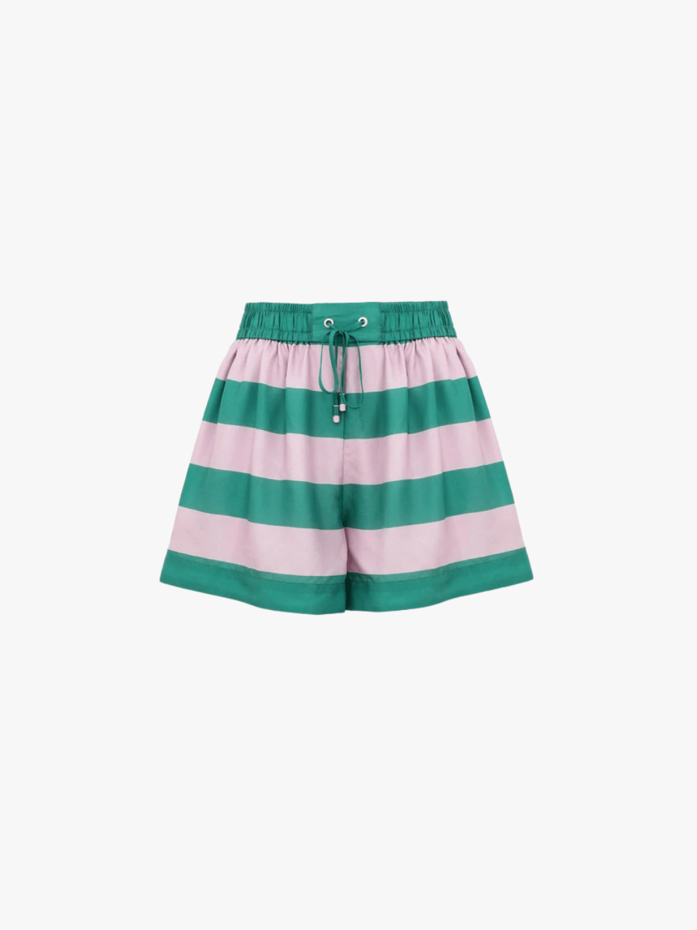 Zimmermann Indra Stripe Relaxed Short Lilac Teal Stripe Damen