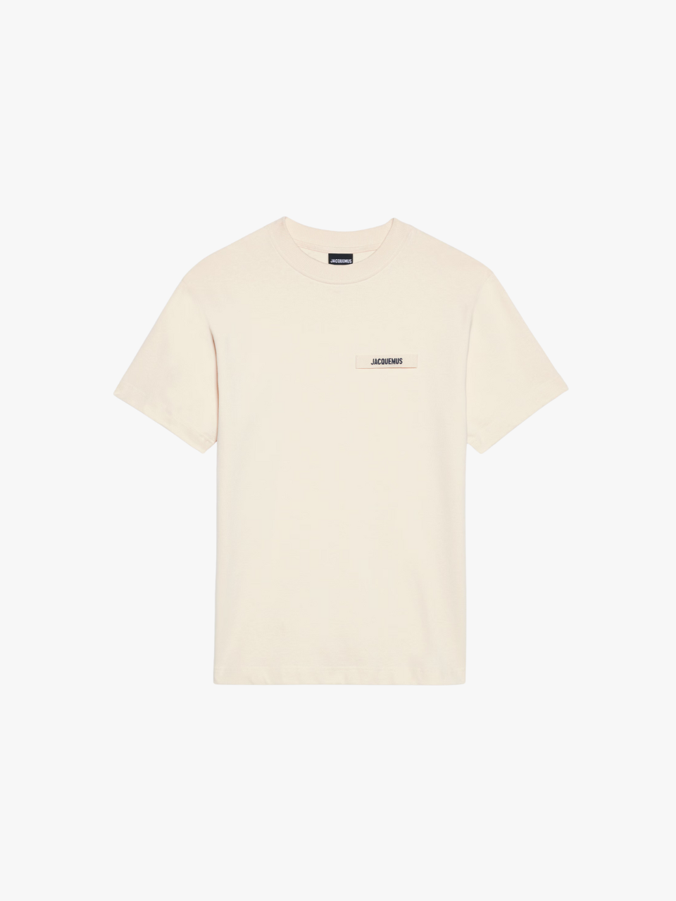 Jacquemus Das Gros Grain T-Shirt Beigen Herren Jacquemus Das Gros Grain T-Shirt Beigen Herren