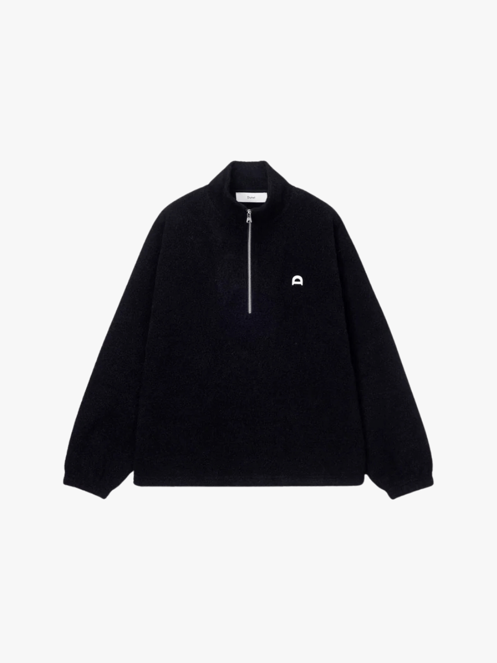 Dunst Half Zip-Up Fleece Sweatshirt Schwarz Herren